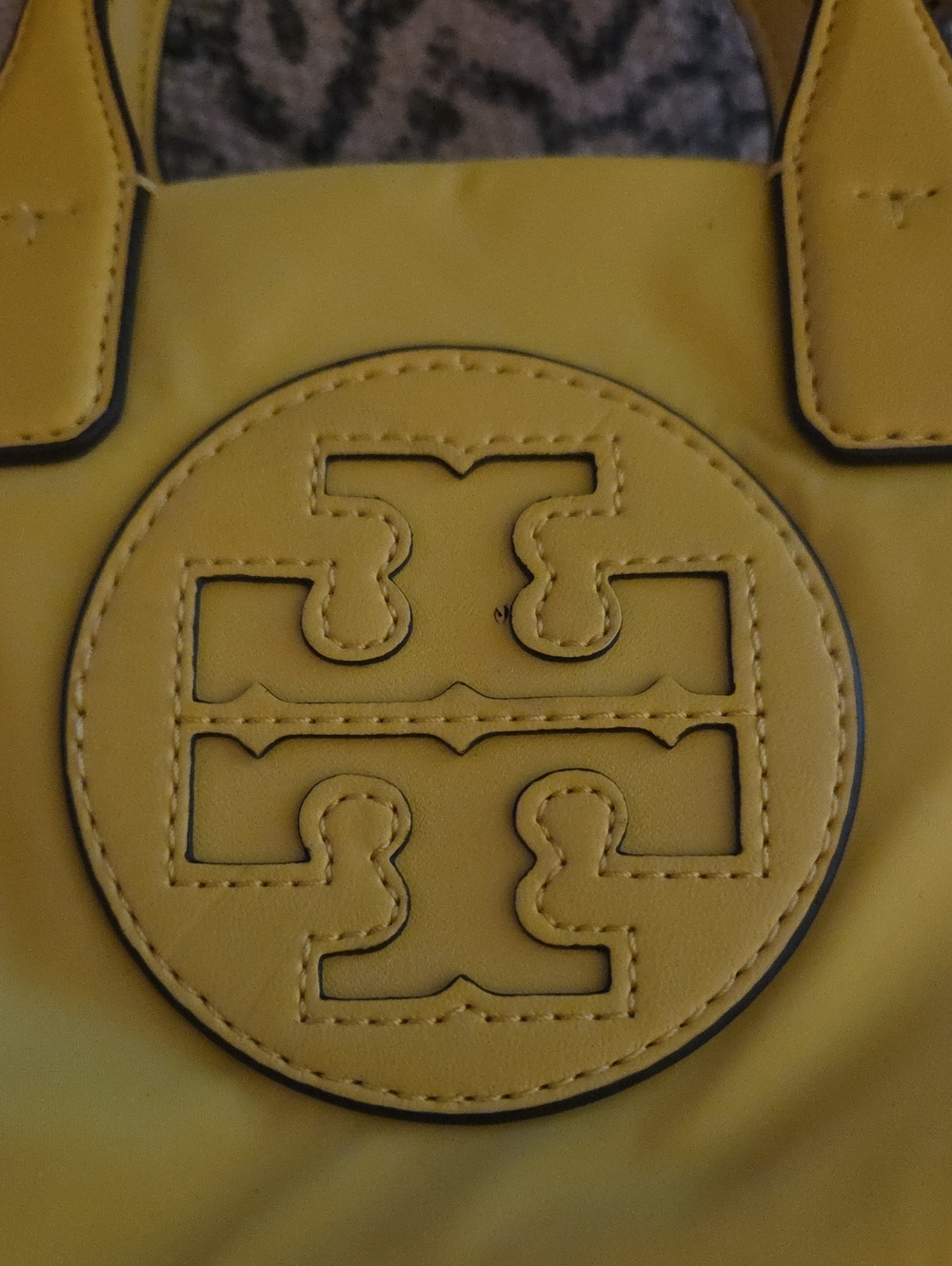 Yellow Tory Burch Ella Micro Crossbody Tote - Picture 2 of 5